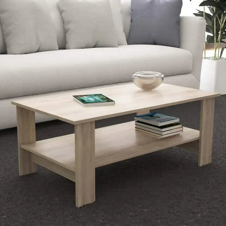 Tavolino da Salotto Moderno in Legno 100x41 H55cm