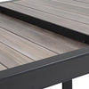 Tavolo allungabile Belmar in alluminio effetto legno per esterno