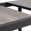 Tavolo allungabile Belmar in alluminio effetto legno per esterno