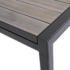 Tavolo allungabile Belmar in alluminio effetto legno per esterno
