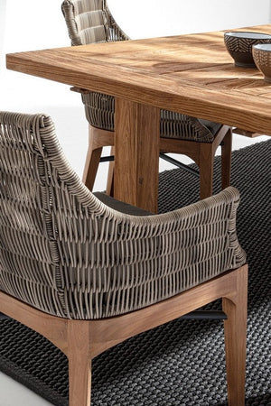 Tavolo allungabile "Bounty" in legno di Teak Riciclato da giardino 180/250 x 100 cm