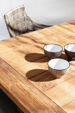 Tavolo allungabile "Bounty" in legno di Teak Riciclato da giardino 180/250 x 100 cm