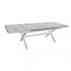 Tavolo allungabile Zante in alluminio e Gres porcellanato per esterno 205\260 x 105 cm