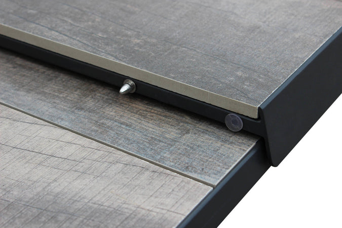 Tavolo allungabile "Zante" in alluminio e Gres porcellanato per esterno 205\260 x 105 cm