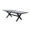 Tavolo allungabile Zante in alluminio e Gres porcellanato per esterno 205\260 x 105 cm