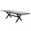 Tavolo allungabile Zante in alluminio e Gres porcellanato per esterno 205\260 x 105 cm