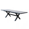 Tavolo allungabile Zante in alluminio e Gres porcellanato per esterno 205\260 x 105 cm
