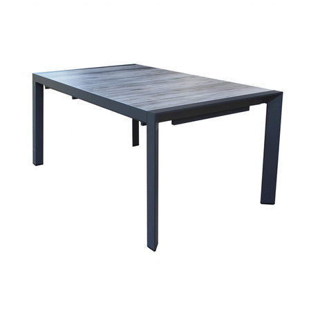 Tavolo allungabile "Bahamas" in alluminio e Gres porcellanato per esterno 175\235x100