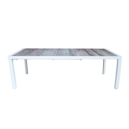 Tavolo allungabile "Bahamas" in alluminio e Gres porcellanato per esterno 175\235x100