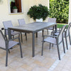 Tavolo allungabile Bahamas in alluminio e Gres porcellanato per esterno 175\235x100