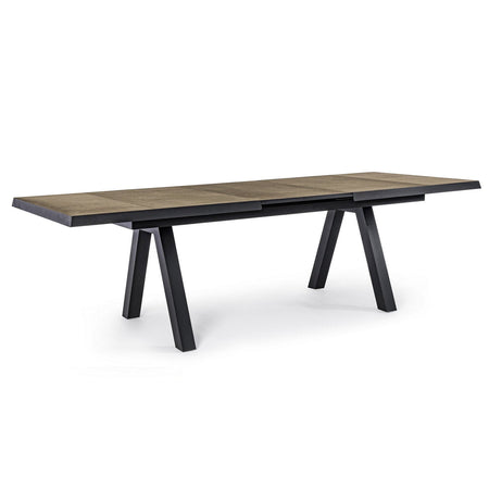 Tavolo allungabile "Cayman" in alluminio e Gres porcellanato per esterno 205\265 x 105 cm