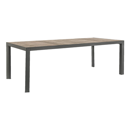 Tavolo allungabile "Bahamas" in alluminio e Gres porcellanato per esterno 175\235x100