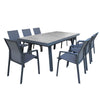 Tavolo allungabile Cayman in alluminio e Gres porcellanato per esterno 205\265 x 105 cm