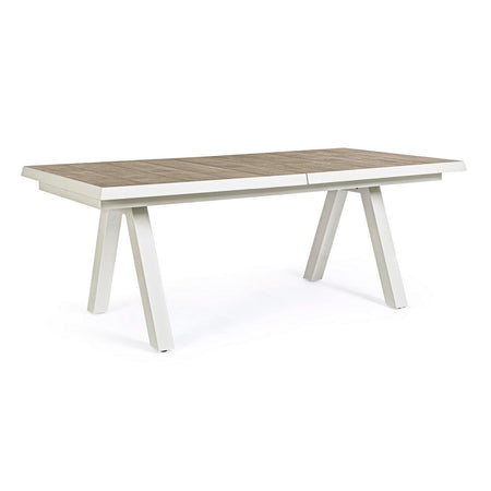 Tavolo allungabile "Cayman" in alluminio e Gres porcellanato per esterno 205\265 x 105 cm