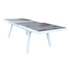 Tavolo allungabile Cayman in alluminio e Gres porcellanato per esterno 205\265 x 105 cm