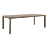 Tavolo allungabile Bahamas in alluminio e Gres porcellanato per esterno 175\235x100