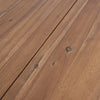Tavolo fisso Oslo in legno di Acacia con piedi in metallo da giardino