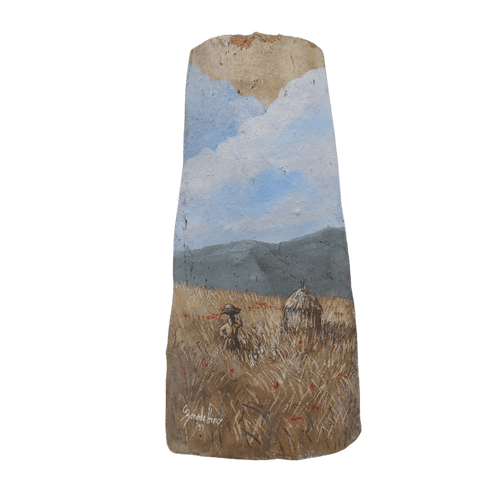 Tegola Dipinta a Mano Siciliana The Wheat
