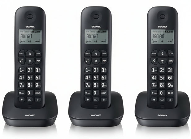 Telefono Cordless Brondi Gala Trio Nero