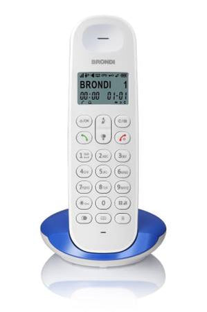 Telefono Cordless Brondi Lotus Bianco/Blu