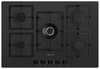 Telma flat75 piano cottura a gas ad incasso 5 fuochi 75 cm colore tg 26 nero matt