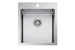 Telma sr3900 lavello a 1 vasca per installazione slim/filotop in acciaio inox 39x51 cm maki mix-r