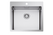 Telma sr5500 lavello a 1 vasca per installazione slim/filotop in acciaio inox 55x51 cm maki mix-r