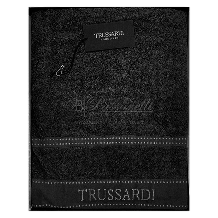 Trussardi Home Telo Bagno in Spugna di Puro Cotone Ribbon S46