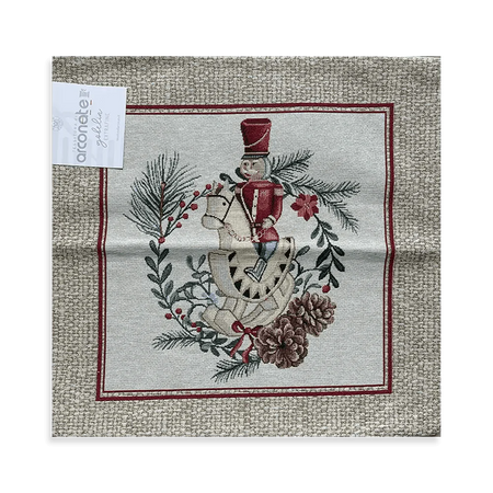 Tessitura di Arconate Cuscino Arredo Natalizio in Gobelin S56 - Vari Disegni - Passarelli Biancheria