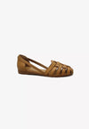 Frau Donna ballerina ragnetto in pelle