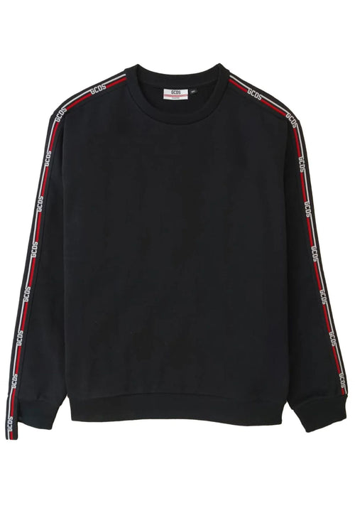 GCDS FELPA LOGO TAPE CREWNECK da uomo