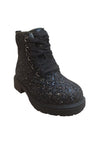 Anfibio bambina Gioseppo Surany nero glitter zip laterale urban style