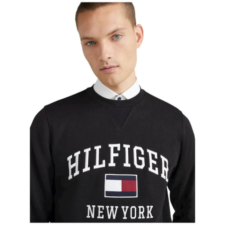 Tommy Hilfiger felpa uomo Modern Varsity nera