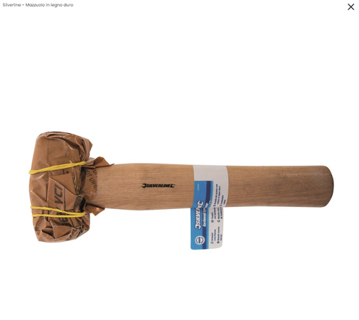 Martello Silverline mazzetta 0.9kg testa in acciaio manico in legno peso Offerta Silverline