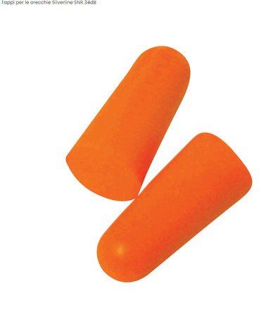 Tappi per udito antirumore protettivi 5 o 200 pezzi Silverline Silverline