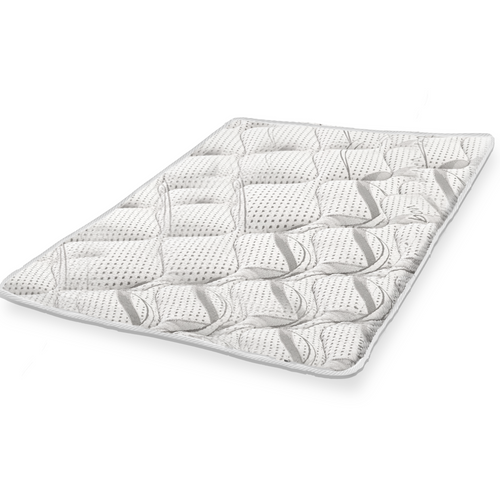 Topper - The White Stone| Memory Foam | Altezza 5 cm | Topper ergonomico | Ovatta Soft | Traspirante e antiacaro