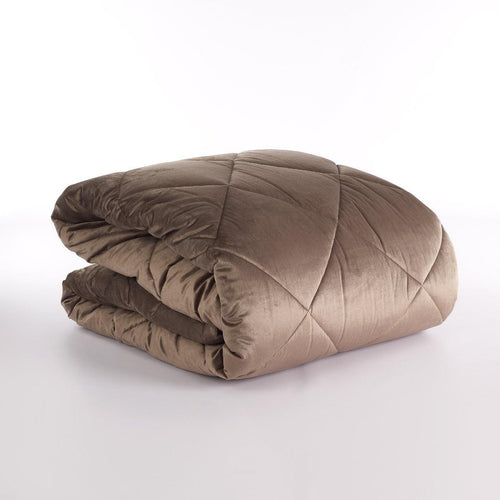 Via Roma 60 Trapunta Matrimoniale Estella in Velluto - Vari Colori S130 - Passarelli Biancheria