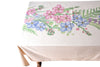 Tovaglia in misto lino stampato morbida resistente elegante made in italy  FIORI DI CAMPO