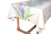 Tovaglia in misto lino stampato morbida resistente elegante made in italy  FIORI DI CAMPO