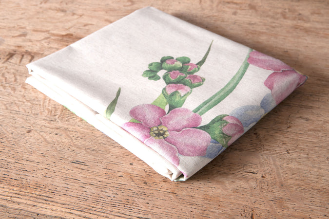 Tovaglia in misto lino stampato morbida resistente elegante made in italy  FIORI DI CAMPO