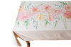 Tovaglia in misto lino stampato morbida resistente elegante made in italy FIORI ROSA