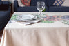 Tovaglia in misto lino stampato morbida resistente elegante made in italy SUCCULENTE