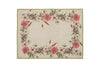 Set di 2 tovagliette americane e 2 tovaglioli colazione coppia tovagliette e tovaglioli in misto lino stampa floreale fiori morbide resistenti eleganti made in italy FIOR DI COTONE con Cordoncino Verde