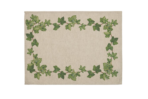 Set di 2 tovagliette americane colazione coppia tovagliette 35 X 50 CM in misto lino stampa floreale fiori  morbide resistenti eleganti made in italy EDERA - Vanita di raso