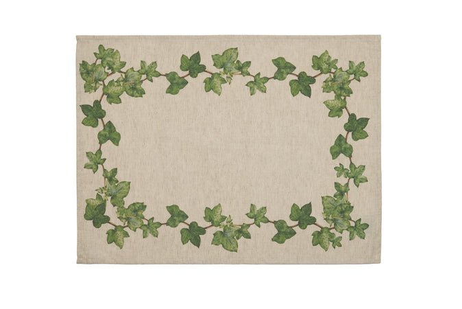 Set di 2 tovagliette americane colazione coppia tovagliette 35 X 50 CM in misto lino stampa floreale fiori  morbide resistenti eleganti made in italy EDERA