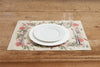 Set di 2 tovagliette americane colazione coppia tovagliette 35 X 50 CM in misto lino stampa floreale fiori  morbide resistenti eleganti made in italy FIOR DI COTONE