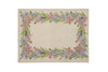 Set di 2 tovagliette americane colazione coppia tovagliette 35 X 50 CM in misto lino stampa floreale fiori  morbide resistenti eleganti made in italy FIORI DI CAMPO