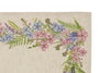 Set di 2 tovagliette americane colazione coppia tovagliette 35 X 50 CM in misto lino stampa floreale fiori  morbide resistenti eleganti made in italy FIORI DI CAMPO