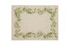 Set di 2 tovagliette americane colazione coppia tovagliette 35 X 50 CM in misto lino stampa floreale fiori  morbide resistenti eleganti made in italy ULIVO