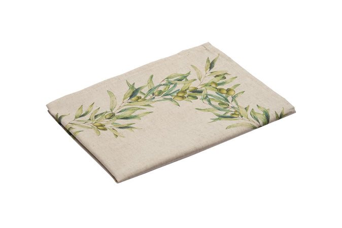 Set di 2 tovagliette americane colazione coppia tovagliette 35 X 50 CM in misto lino stampa floreale fiori  morbide resistenti eleganti made in italy ULIVO